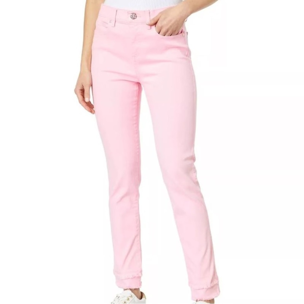 Lilly Pulitzer Pastel Pink Straight-Leg Jeans